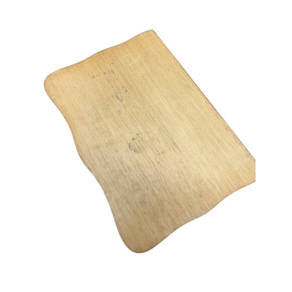 Wooden Jewelry Box With Mirror & Velvet-Lined Compartments 2 Drawers Scalloped D - Picture 6 of 10